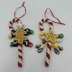 Pair Of Pacific Rim Christmas Candy Cane With Cookie Hanging Ornaments. Fixed Price $10.00.
