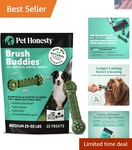 Pet Honesty Brush Buddies All Natural Dental Treats For Dogs Long Lasting. Fixed Price $27.74.