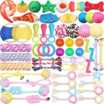 Syhood 60 Pcs Valentine Squeaky Dog Toys Bulk Stuffed Plush Chew Puppy Teet. Fixed Price $66.59.