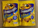 2 Bags Snausages In Blanket Dog Treats Snacks Beef & Cheese 4.5OZ Made. Fixed Price $24.99.