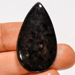 100% Natural Golden Nuummite Pear Cabochon Gemstone 31 Ct. 35X25X5 GC-44063. Fixed Price $5.00.