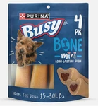 Purina Busy Bone Mini Treats For Small Breed Dogs, 6.5 Oz. Fixed Price $7.00.