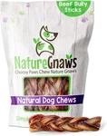 Nature Gnaws Braided Bully Sticks For Dogs - Premium Natural Beef Dental Bones. Fixed Price $24.99.