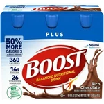 12 Cartons Boost Plus *03/2026* Rich Chocolate Shakes, 8 Fl Oz. Fixed Price $17.99.