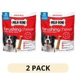 2 Pack Milk Bone Brushing Chews Original Chicken Flavor Daily Dental Dog Treats. Fixed Price $35.99.