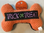 Trick Or Treat Halloween Bone Dog Toy Squeaky Squeaker Pet Central Picture Prop. Fixed Price $9.29.
