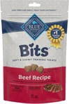 Blue Buffalo Bits Soft Dog Training Treats - Beef Recipe, 11OZ Bag. Fixed Price $8.99.
