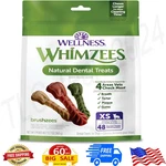 Whimzees Wellness Natural Dog Dental Treats 48 Pack Long Lasting Freshens Breath. Fixed Price $16.20.