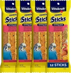 Vitakraft Crunch Sticks Parakeet Treat -honey,egg & Apple- Variety Pack 12. Fixed Price $38.54.