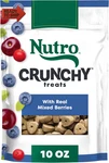 Nutro Crunchy Dog Treats With Real Mixed Berries, 10 Oz. Bag. Fixed Price $10.80.