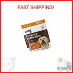 Amazon Brand - Wag Dog Treats, Chicken Waffle Bites, 12 Oz Resealable Pack. Fixed Price $16.78.