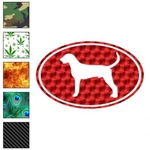 American Fox Hound Oval Dog, Vinyl Decal Sticker, 40 Patterns & Sizes, #3582. Fixed Price $7.95.