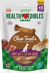 Healthy Edibles Natural Chews, Long Lasting Bones For Dogs, Roast Beef & Chi. Fixed Price $65.99.
