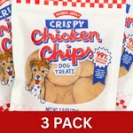 Trader Joe Crispy Chicken Chips Dog Treats 2.5 Oz (3 Pack) New. Fixed Price $38.50.