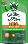 Greenies Feline Pill Pockets For Cats Natural Soft Treats, Chicken Flavor, 1. Fixed Price $10.38.