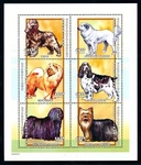 77211 Central African Rep. 2001 Pets Dogs Yorskire Terrier Mini Sheet Mnh. Fixed Price $5.95.