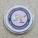 Vintage World Famous Chicken Ranch Purple Clay Chip Rare Legal Brothel Token Nv. Fixed Price $23.99.