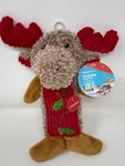 Vibrant Life 9.5" Red Mistletoe Moose Holiday Christmas Dog Toy Chew Level 2. Fixed Price $11.99.