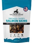 Salmon Snax Smoked Crispy Skins Dog Treats 12OZ 100% Atlantic. Fixed Price $24.50.