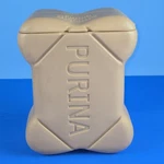Purina Dog Biscuits Treats Bone Shaped Plastic Blow Mold Snack Container 11". Fixed Price $29.99.