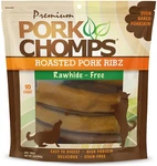 Roasted Pork Skin Dog Chews, 6 Inch Rib Shapes, 10 Count, Pack Of Long-la.... Fixed Price $20.69.