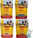(4 Pack) Zukes Mini Naturals Healthy Moist Dog Training Treats Variety (.... Fixed Price $46.14.