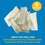 Natural Rawhide Chips For Dogs Mix Thickness Beef Chews By 123 Treats. Fixed Price $74.99.