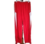 Nike Fit Storm Waterproof Track Pants Sz Xl Red White Pockets Ankle Zippers Acg. Fixed Price $35.94.