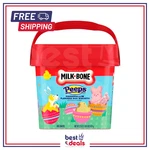 Peeps Artificially Marshmallow Flavored Dog Treats, 22 Ounce Pail. Fixed Price $17.69.