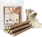 Wolover Silvervine Sticks For Cats, Natural Catnip Matatabi Chew Teeth Mo. Fixed Price $10.51.