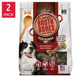 Nylabone Broth Bones Natural Edible Dog Chews, 120-COUNT, Made In Usa. Fixed Price $94.99.