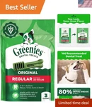 Greenies All-natural Dog Dental Treats 3 Oz, Freshen Breath & Reduce Plaque. Fixed Price $11.99.