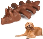 Dog Pet Toys For Aggressive Chewers, Tough Durable Nylon Dinosaur Bone. Fixed Price $14.98.
