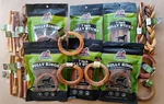 Lot Of 43 - Redbarn Bully Rings Dog Chew Treats Natural Beef Expires 12/2028. Fixed Price $107.75.