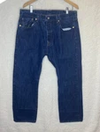 Levis Jeans Mens 38X30 Blue 501 Original Fit Straight Button Fly American Denim. Fixed Price $28.90.