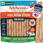 Fetcheroni 12" Collagen Sticks For Dogs Low Odor Longlasting Bully & .... Fixed Price $75.23.