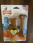 Nylabone Puppy Chew Ring And Toy Twin Pack Chicken Medium Wolf. Fixed Price $9.99.