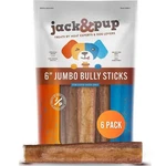 Jack&pup 6-INCH Jumbo Bully Sticks (6 Pack) Single Ingredient, Extra Thick Pi.... Fixed Price $41.91.