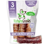 Nature Gnaws Beef Trachea Crunch Wraps For Dogs 3 Count (pack Of 1), Natural. Fixed Price $15.53.