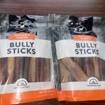 New (2) Bags Of Dentley's Nature's Chews Bully Sticks Dog Value Pack C154. Fixed Price $45.00.