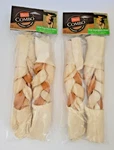 Dog Chew 10" Bones Hartz Combo Rawhide Pig Skin (2 Sets) For Large Happy Pets. Fixed Price $17.95.