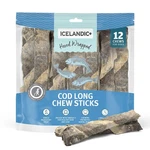 Icelandic+ Cod Skin Long Chew Sticks 10" 12 Pack Dog Treats Hand Wrapped Air-dri. Fixed Price $116.06.