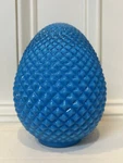 Ashland Bunny & Bloom Glass Blue Egg Easter/spring Decor 6" X 4.5". Fixed Price $14.99.
