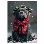 Christmas Cane Corso Dog Canvas Winter Pet Artwork Gifts For Home Bedroom Decor. Fixed Price $44.99.