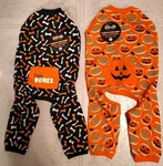 Thrills And Chills Glows Dark 2 Lot Dog Pj Small- Bones Pumpkin Nwt. Fixed Price $19.99.