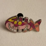 Disney Cheshire Cat Fish Bone Pin Alice Wonderland Franchise. Fixed Price $17.99.