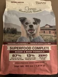 Badlands Ranch Superfood Complete Bison Beef Formula 64 Oz Bag. Fixed Price $125.99.