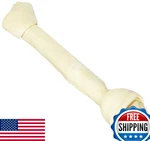 (2 Pack) Knotted Rawhide Bone 15" Dog Chew - Natural Pet Dental Treat. Fixed Price $44.40.