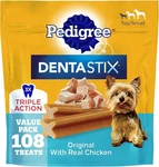 Pedigree Dentastix Original Flavor Dental Treats For Small Dogs 108 Count. Fixed Price $18.89.