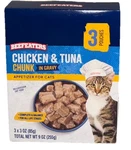 Beefeaters Chicken & Tuna Chunks In Gravy Cat Food 1 Pack 3-3OZ Pouches-new. Fixed Price $14.88.